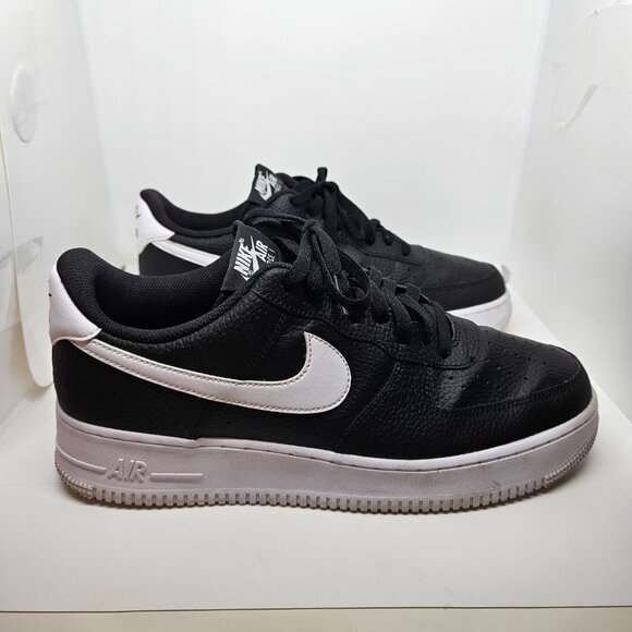 Nike Air Force 1 Low "07 Black White" CT2302-002 Men's Size 12-No Box - Picture 4 of 16